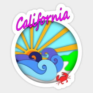 California Beach Sticker